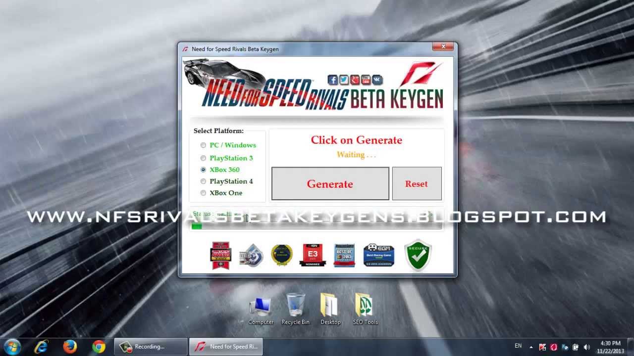 Need for speed rivals product key generator and activator