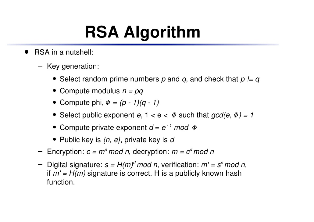 Rsa key example